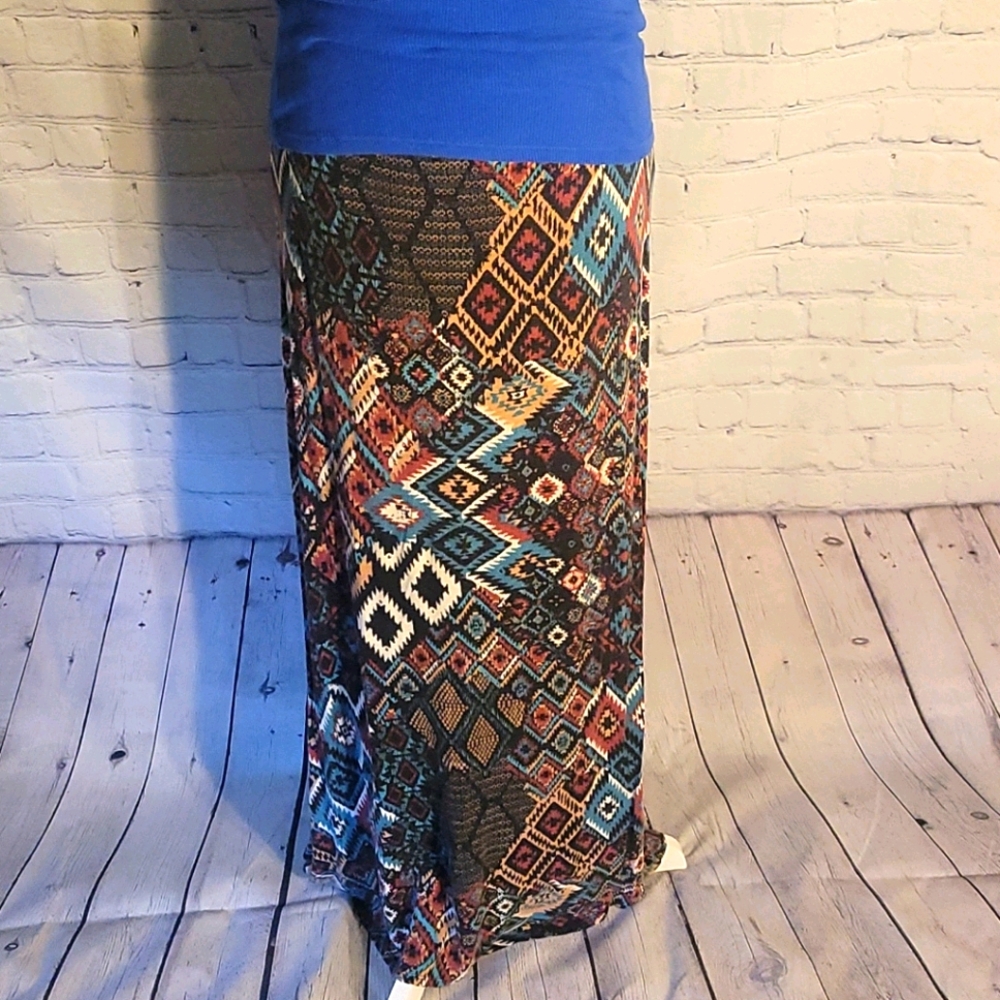 Tribal Aztec Maxi Skirt